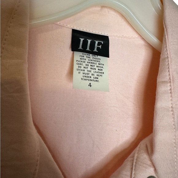 ✨ Vintage Western IIF Pink Embellished Jumpsuit Snap Button Long Sleeve Sz 4 ✨ - Picture 6 of 11